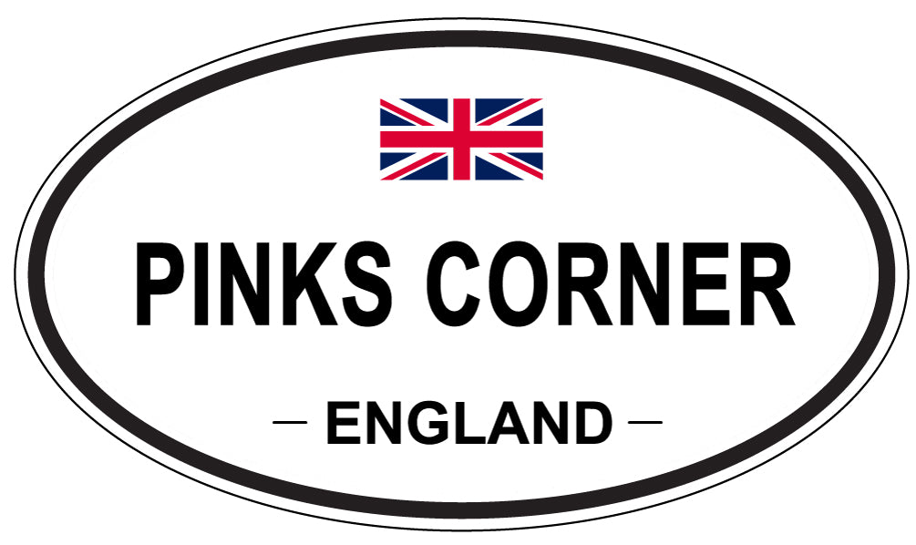 PINKS CORNER, England - Oval Magnet