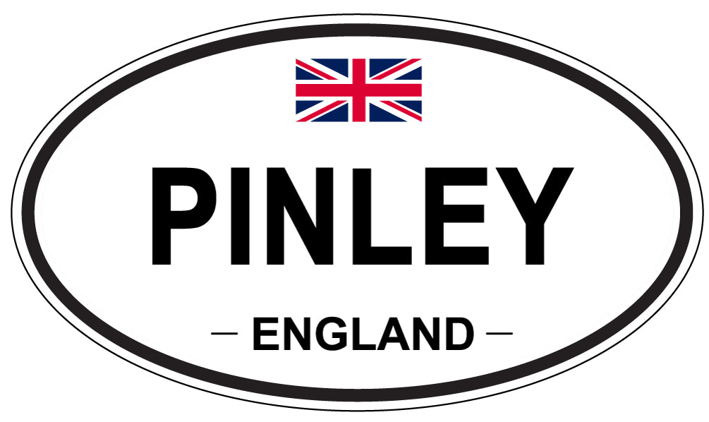 PINLEY, ENGLAND - Oval Sticker