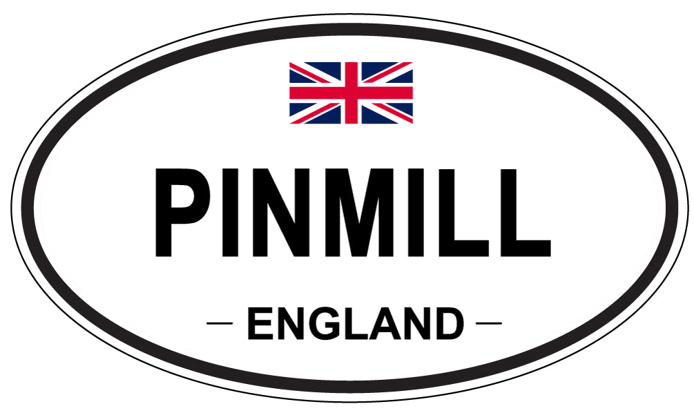 PINMILL, ENGLAND - Oval Sticker
