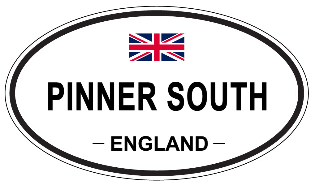 PINNER SOUTH, ENGLAND - Oval Sticker