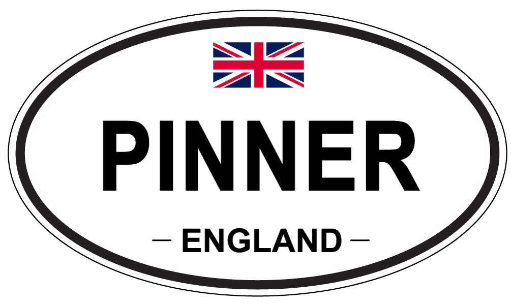 PINNER, ENGLAND - Oval Sticker