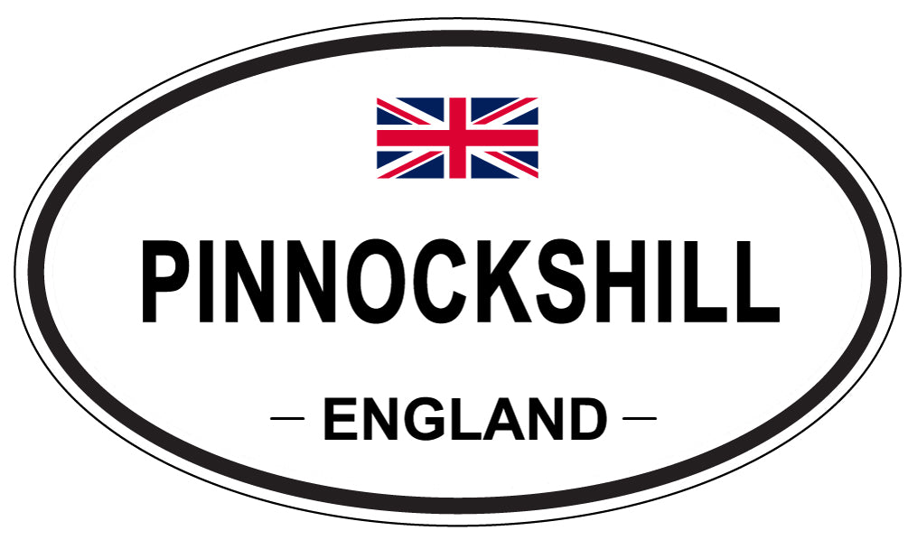 PINNOCKSHILL, ENGLAND - Oval Sticker