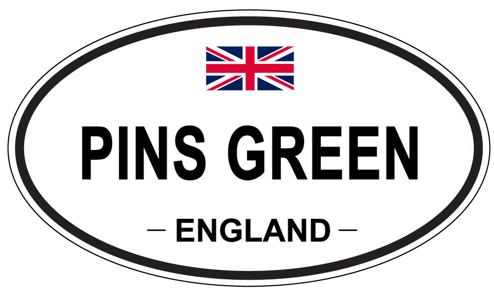 PINS GREEN, England - Oval Magnet
