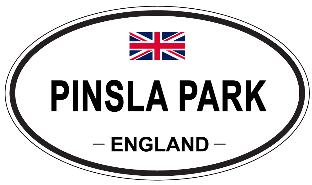 PINSLA PARK, ENGLAND - Oval Sticker