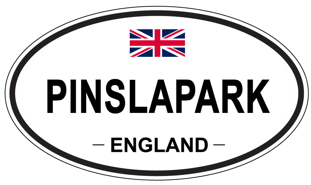 PINSLAPARK, ENGLAND - Oval Sticker