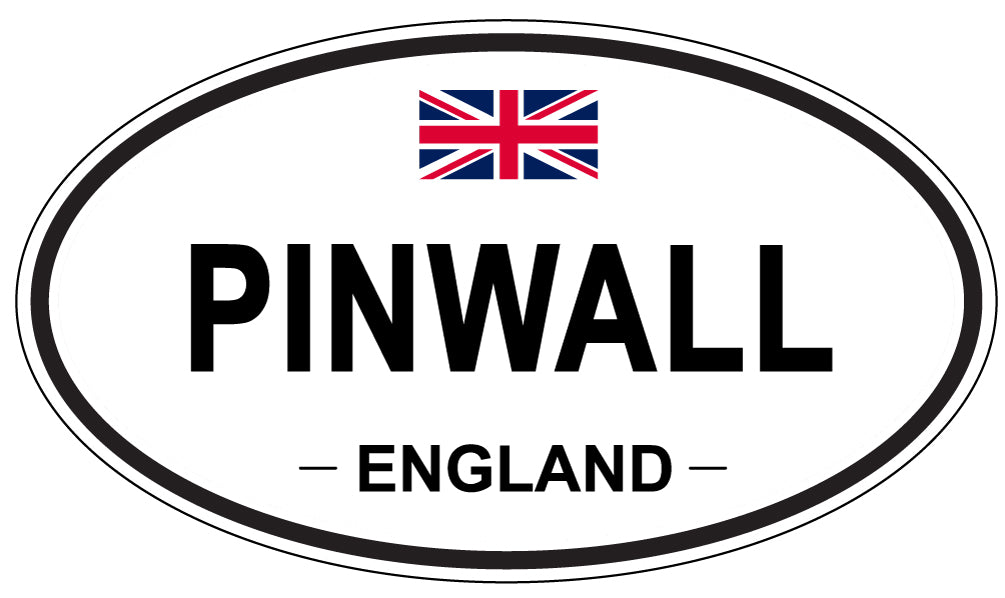 PINWALL, ENGLAND - Oval Sticker