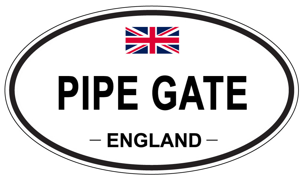 PIPE GATE, England - Oval Magnet