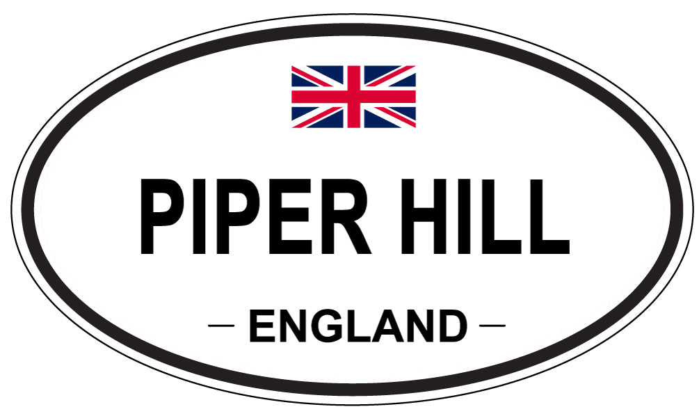 PIPER HILL, ENGLAND - Oval Sticker