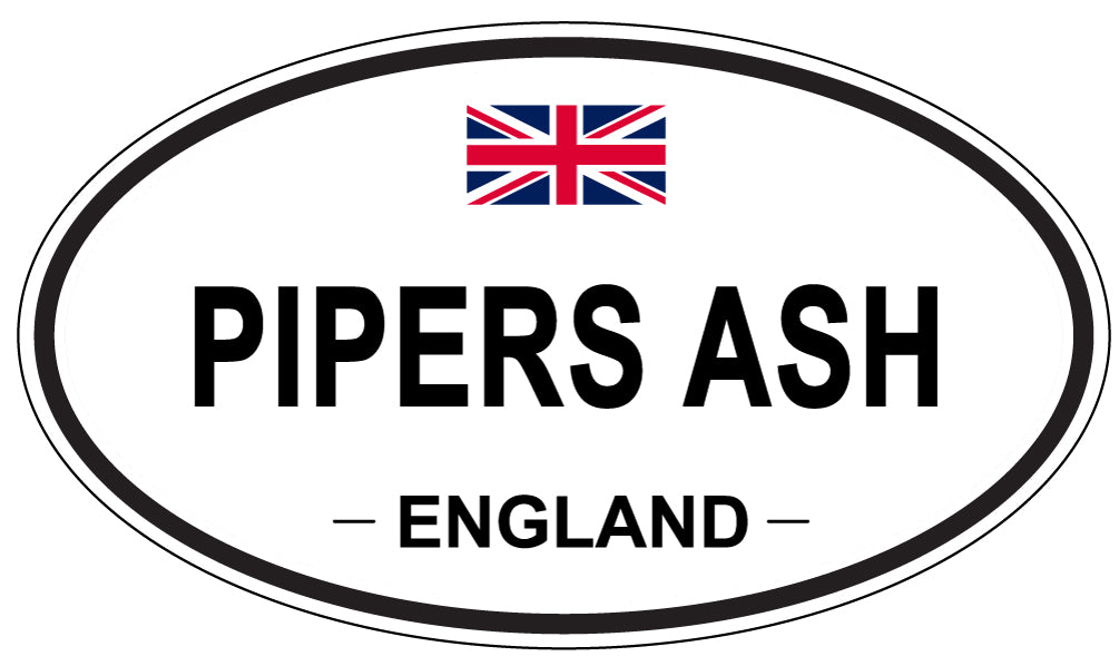 PIPERS ASH, England - Oval Magnet
