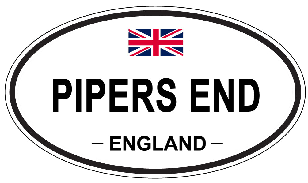 PIPERS END, England - Oval Magnet