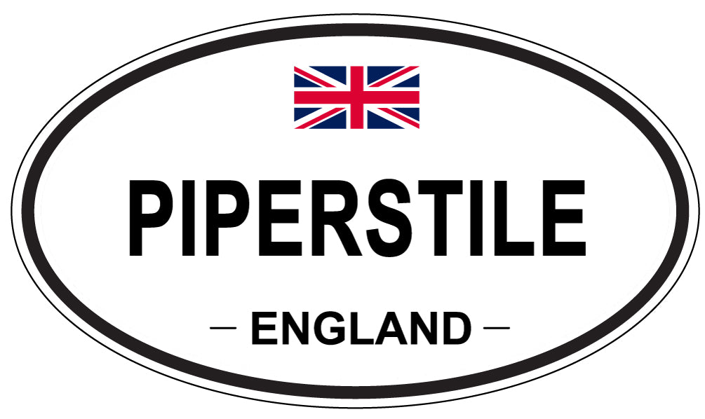 PIPERSTILE, England - Oval Magnet