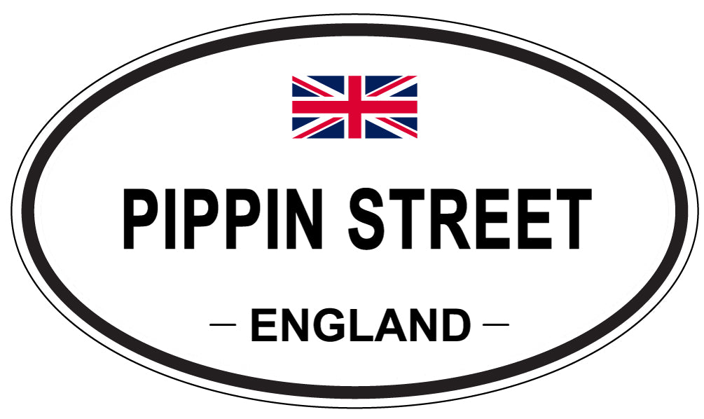 PIPPIN STREET, ENGLAND - Oval Sticker