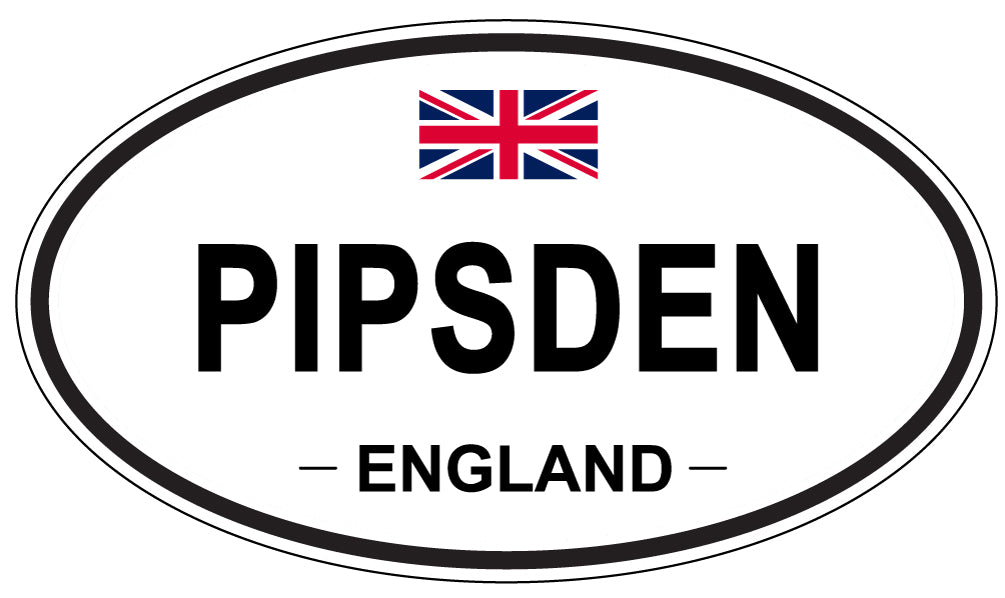 PIPSDEN, ENGLAND - Oval Sticker