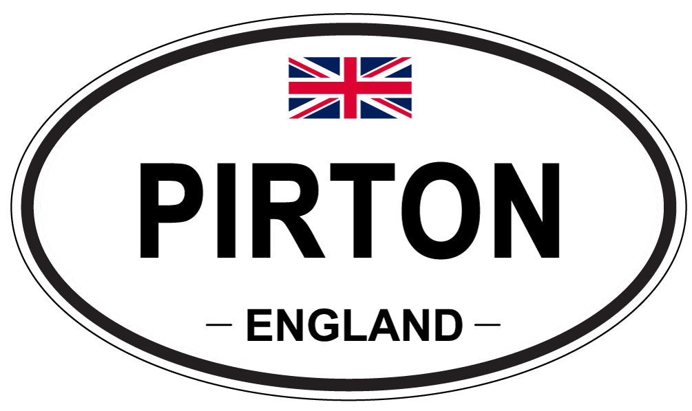 PIRTON, ENGLAND - Oval Sticker