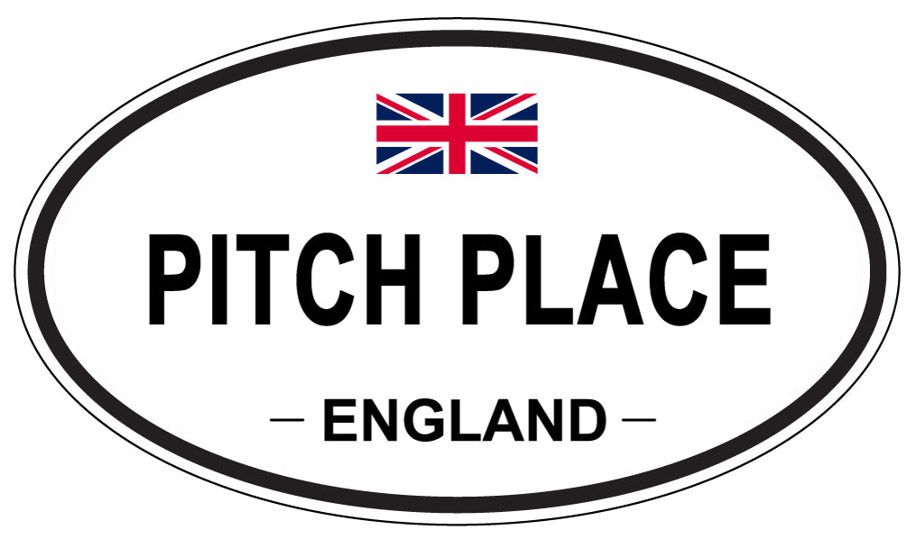 PITCH PLACE, England - Oval Magnet