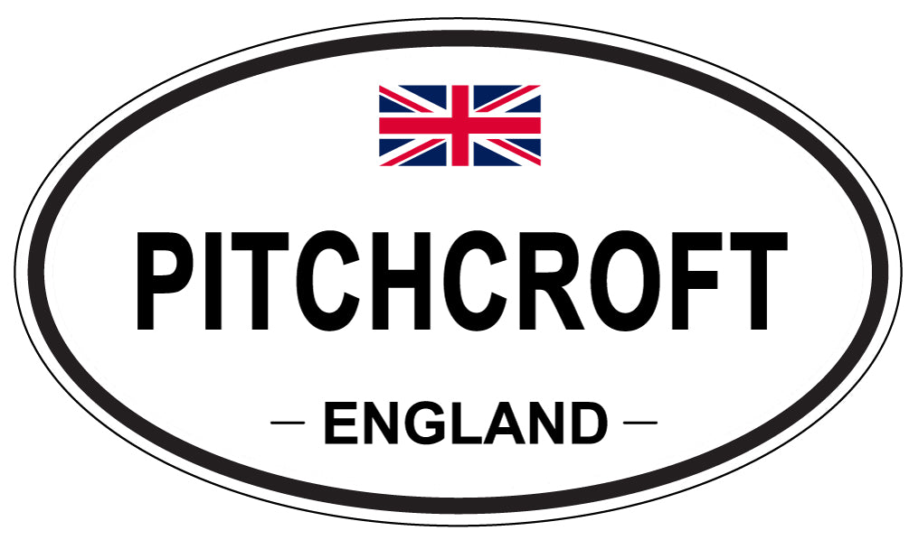 PITCHCROFT, ENGLAND - Oval Sticker