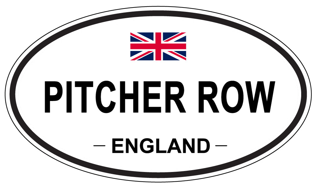 PITCHER ROW, England - Oval Magnet