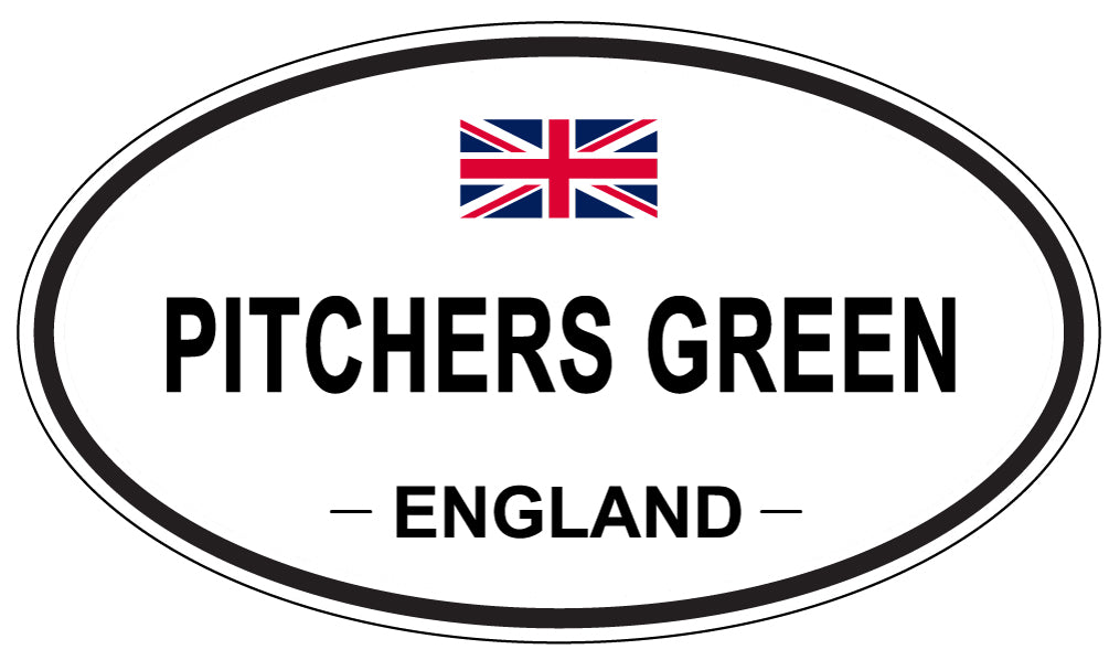 PITCHERS GREEN, ENGLAND - Oval Sticker