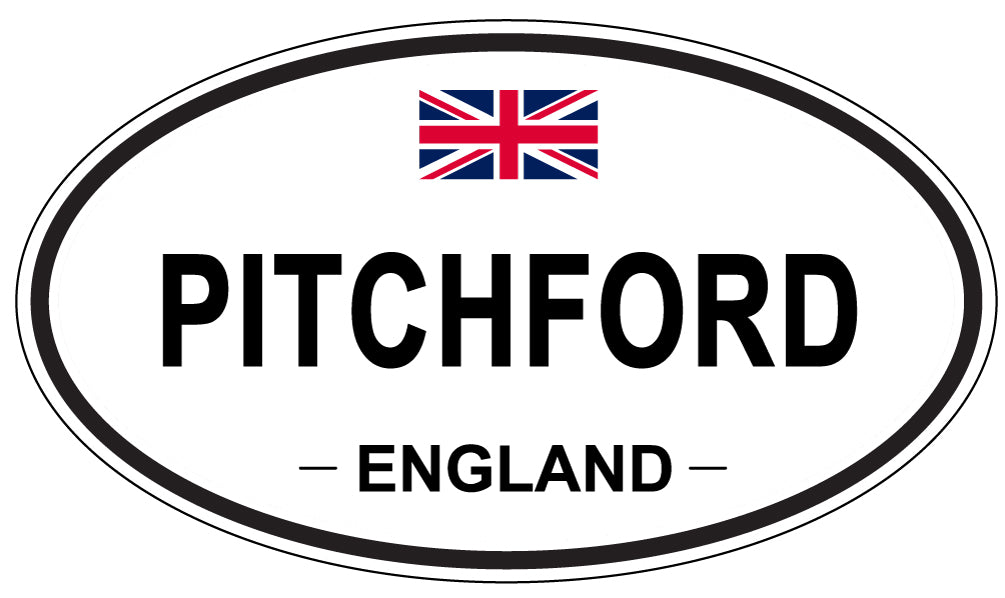 PITCHFORD, ENGLAND - Oval Sticker
