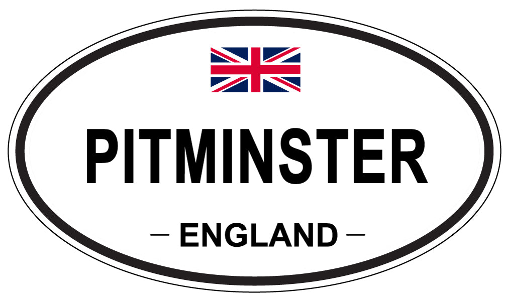 PITMINSTER, ENGLAND - Oval Sticker