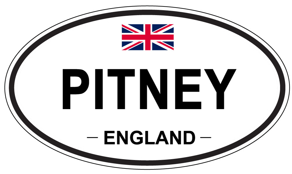 PITNEY, ENGLAND - Oval Sticker