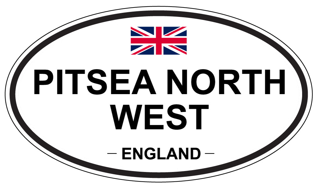 PITSEA NORTH WEST, ENGLAND - Oval Sticker