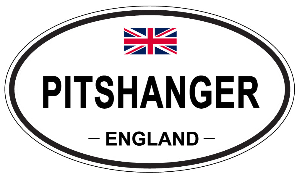 PITSHANGER, ENGLAND - Oval Sticker