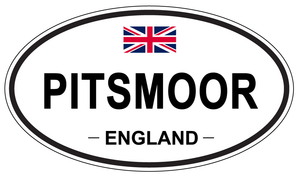 PITSMOOR, ENGLAND - Oval Sticker