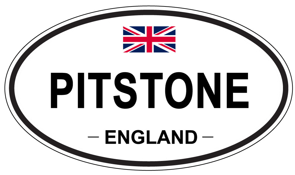 PITSTONE, ENGLAND - Oval Sticker