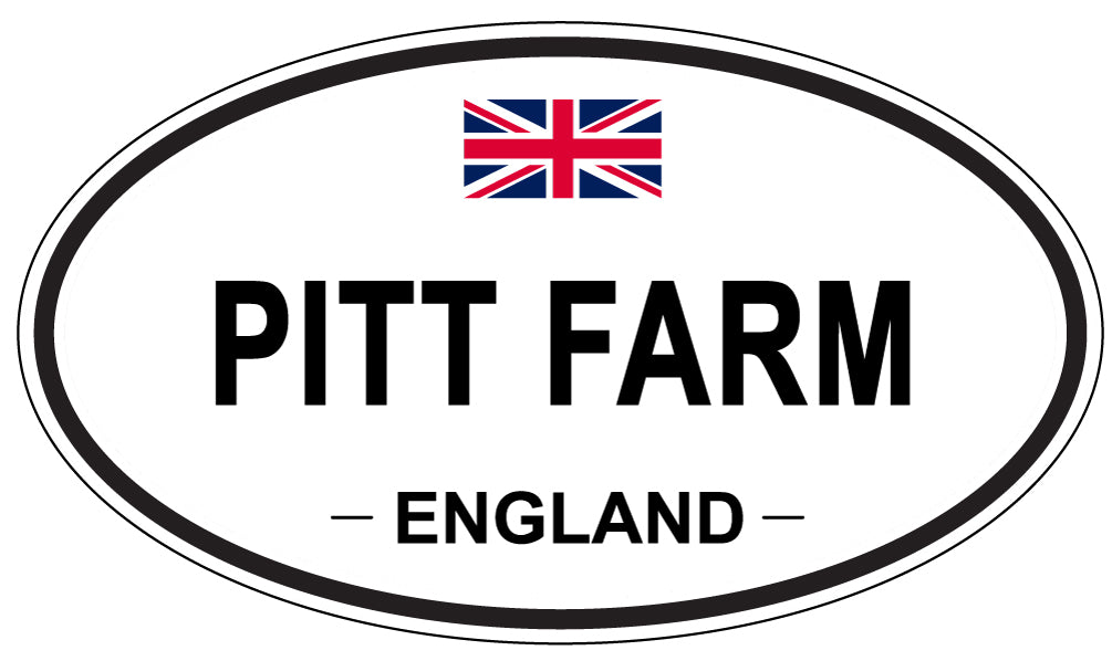 PITT FARM, ENGLAND - Oval Sticker