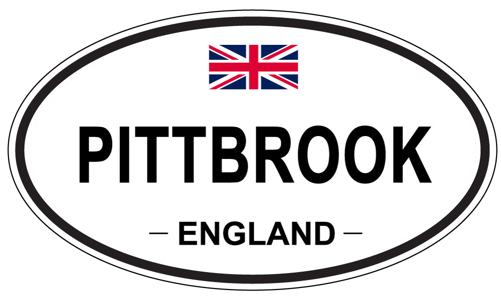 PITTBROOK, ENGLAND - Oval Sticker