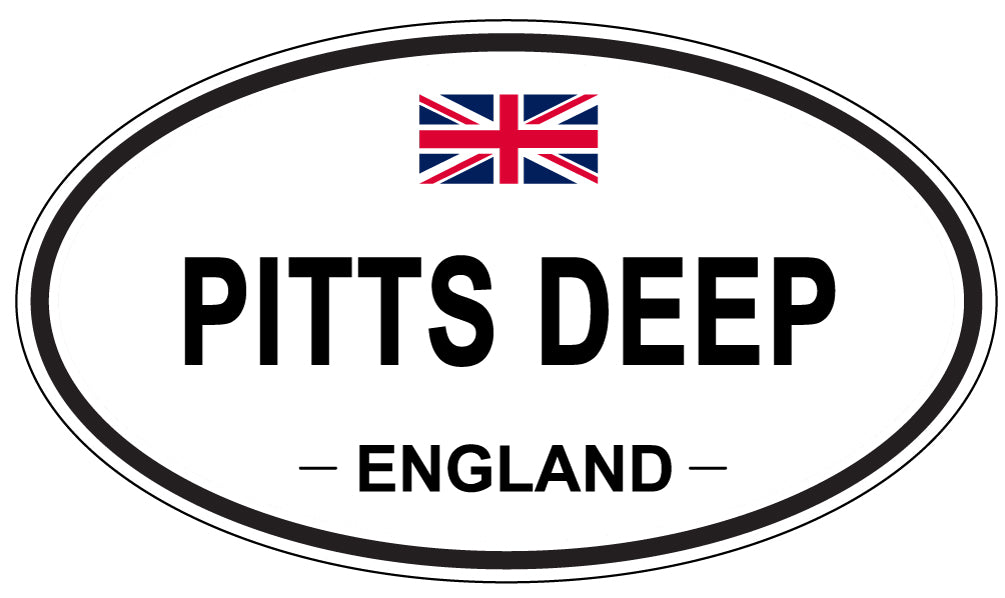 PITTS DEEP, ENGLAND - Oval Sticker