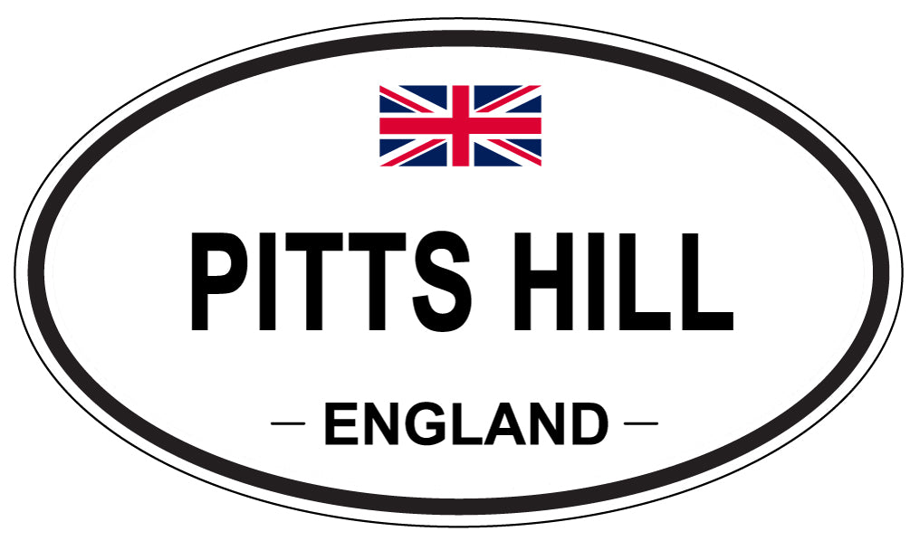 PITTS HILL, ENGLAND - Oval Sticker