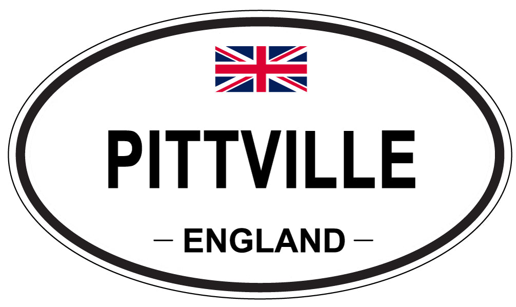PITTVILLE, England - Oval Magnet