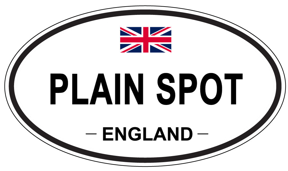 PLAIN SPOT, England - Oval Magnet