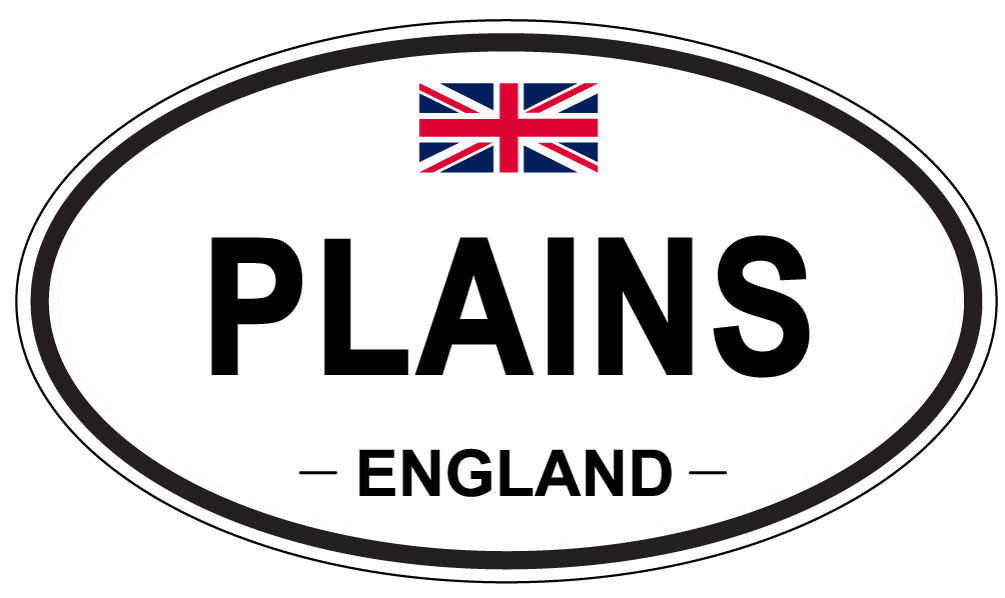 PLAINS, England - Oval Magnet