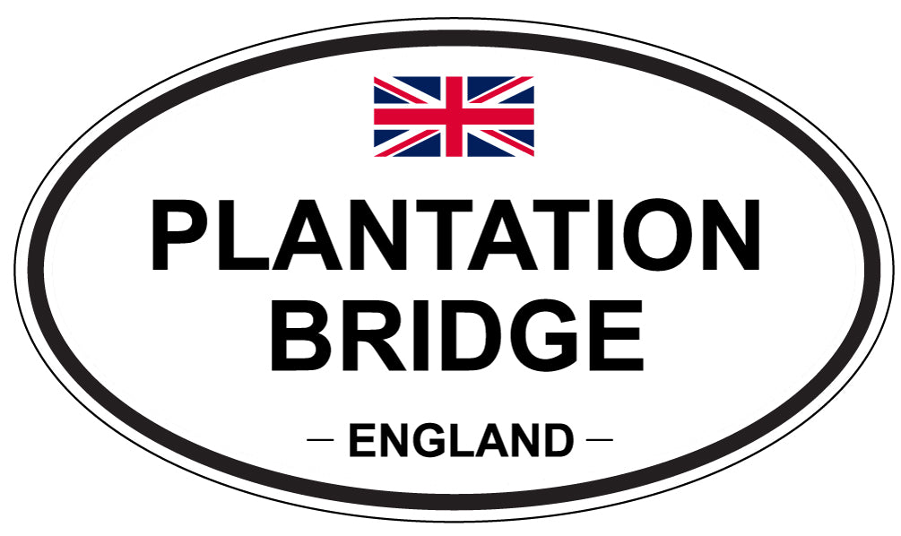 PLANTATION BRIDGE, England - Oval Magnet