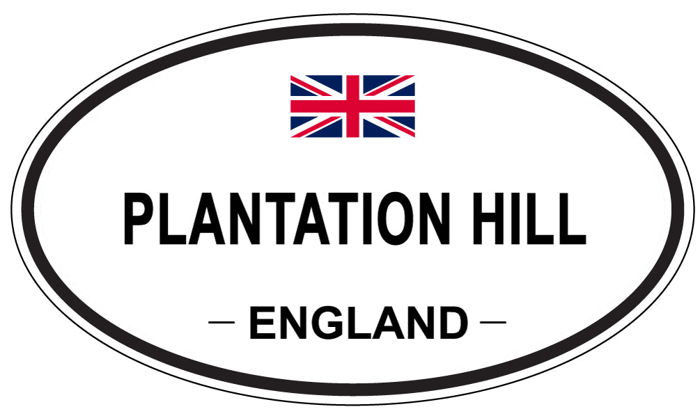 PLANTATION HILL, England - Oval Magnet