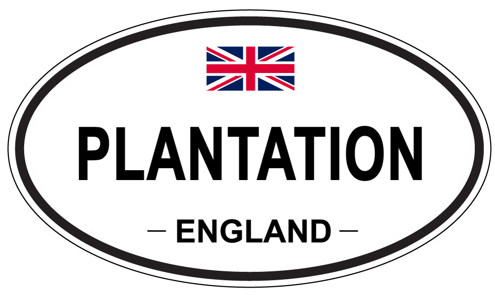 PLANTATION, England - Oval Magnet
