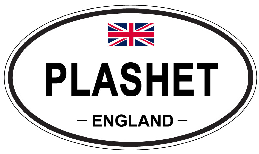 PLASHET, England - Oval Magnet