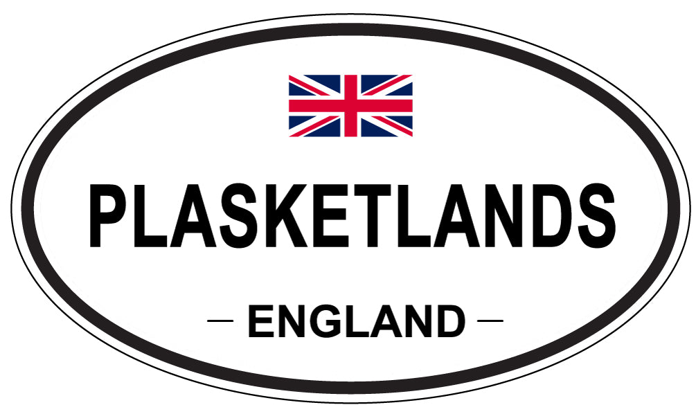 PLASKETLANDS, England - Oval Magnet
