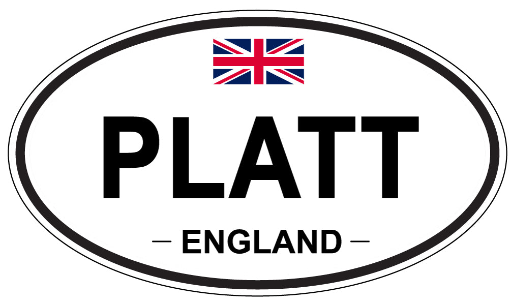 PLATT, England - Oval Magnet