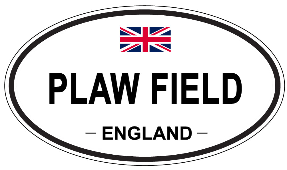 PLAW FIELD, England - Oval Magnet