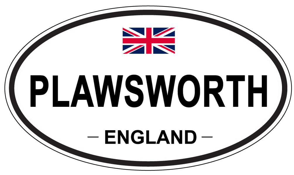 PLAWSWORTH, England - Oval Magnet