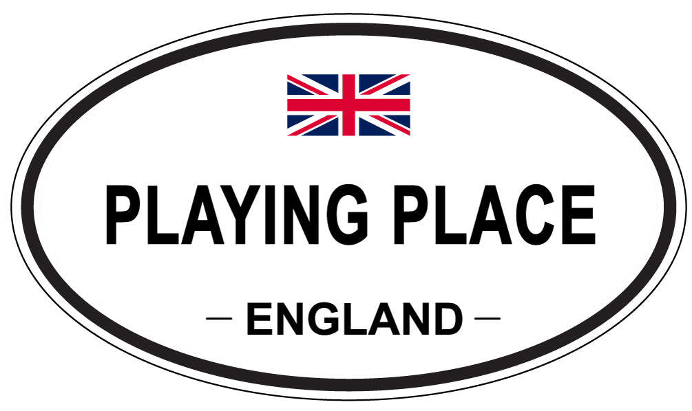 PLAYING PLACE, England - Oval Magnet