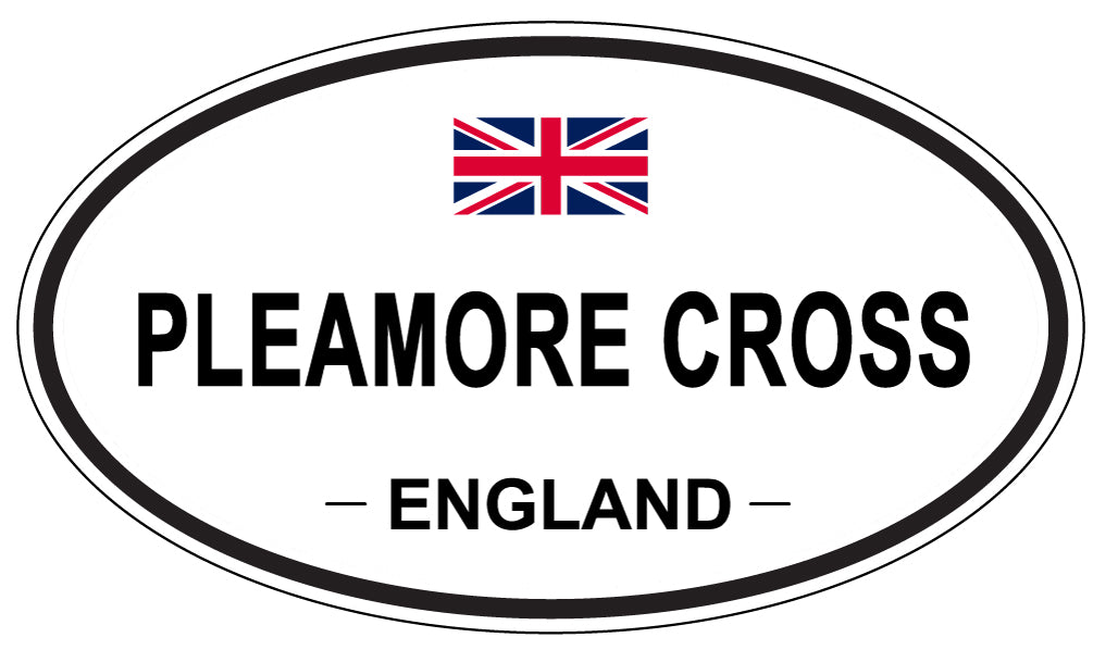 PLEAMORE CROSS, England - Oval Magnet