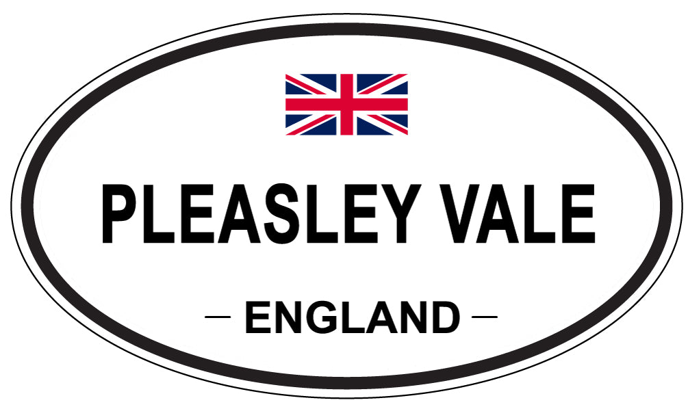 PLEASLEY VALE, England - Oval Magnet