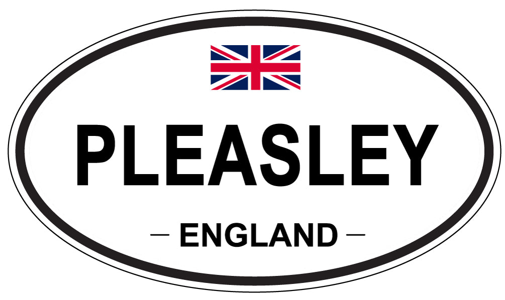 PLEASLEY, England - Oval Magnet