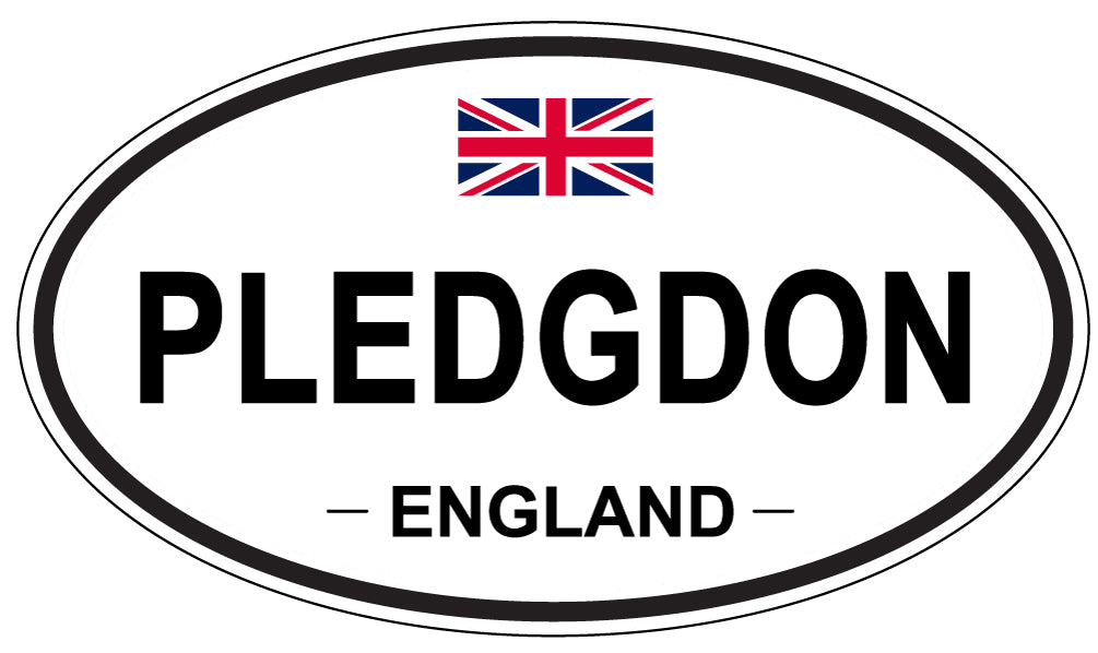 PLEDGDON, England - Oval Magnet