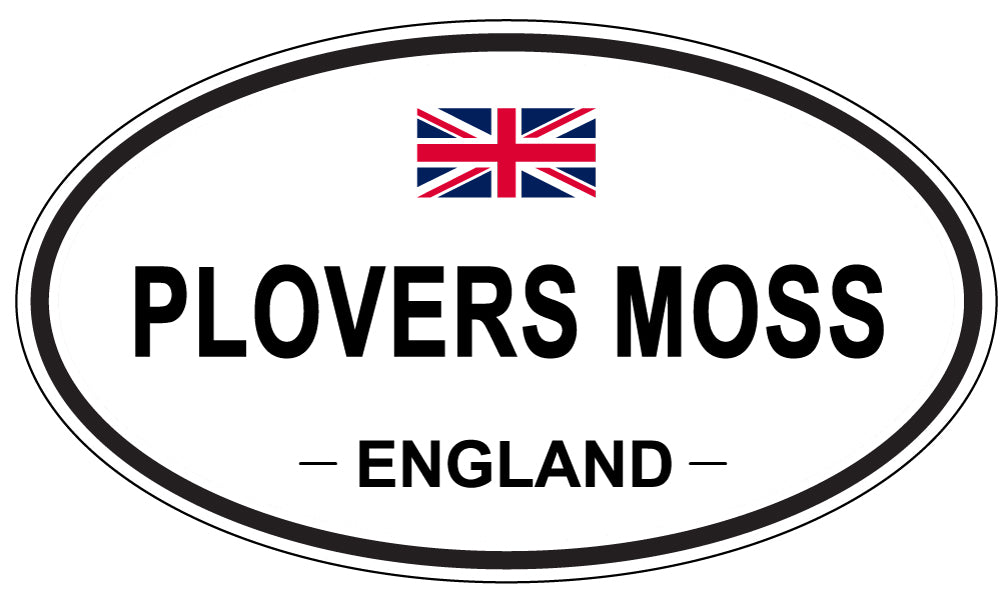 PLOVERS MOSS, ENGLAND - Oval Sticker